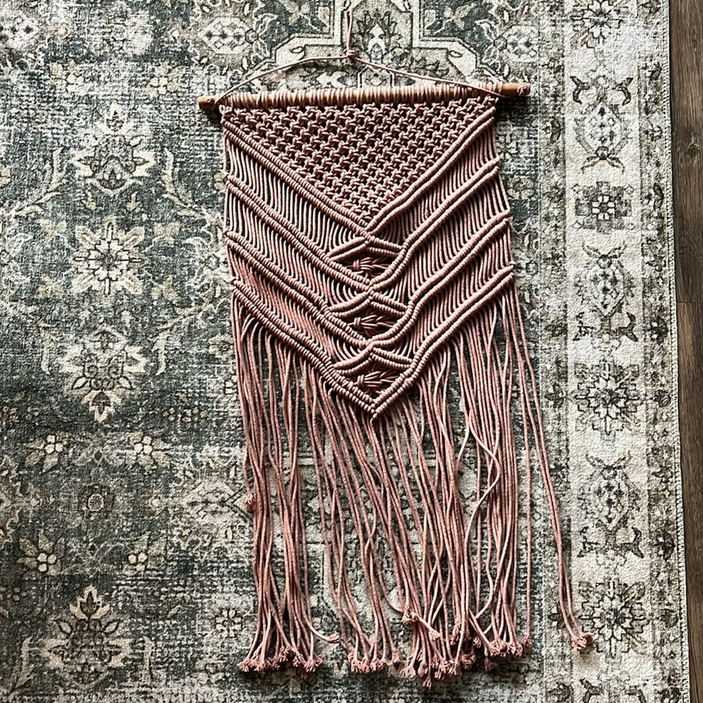 Rose gold wall art